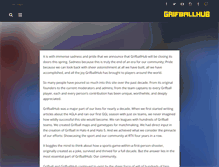 Tablet Screenshot of grifballhub.com